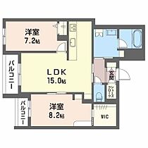 広島県広島市南区東雲３丁目（賃貸マンション2LDK・2階・72.24㎡） その2