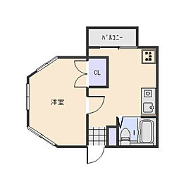 広島電鉄8系統 舟入本町駅 徒歩8分の賃貸マンション 9階1DKの間取り