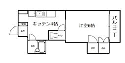 広島電鉄8系統 舟入川口町駅 徒歩12分の賃貸マンション 3階1Kの間取り