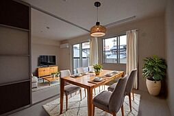 広島電鉄宮島線 高須駅 徒歩10分の賃貸アパート 1階2LDKのリビング/ダイニング