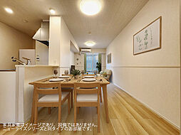 JR可部線 河戸帆待川駅 徒歩10分の賃貸アパート 1階1LDKのリビング/ダイニング