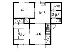 間取図画像 3DK