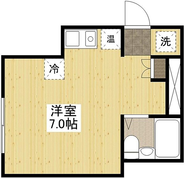 広島県広島市中区舟入本町(賃貸マンション1R・4階・18.51㎡)の写真 その2