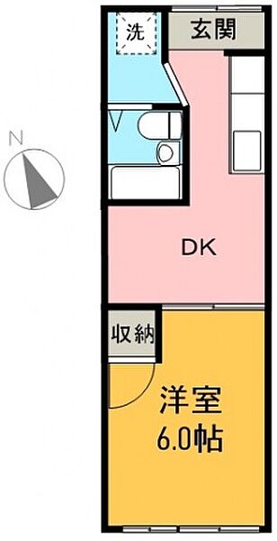 広島県広島市中区舟入本町(賃貸アパート1K・1階・22.20㎡)の写真 その2