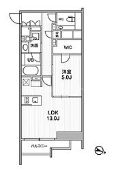 SEASONFLATS新大塚 1LDKの間取図画像