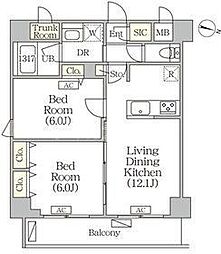 間取図画像 2LDK