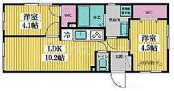 間取図画像 2LDK