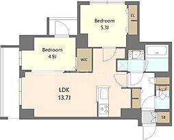 間取図画像 2LDK