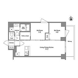 間取図画像 2LDK