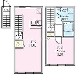 ノーザンロード東武練馬II 1LDKの間取図画像