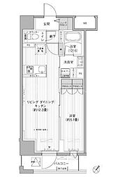 メゾン クロロ 1LDKの間取図画像