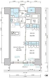 パークアクシス池袋イースト 2LDKの間取図画像