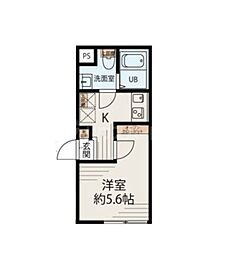 メゾンアッシュ大山 1Kの間取図画像