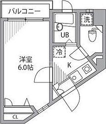 クレシェンテ大塚 1Kの間取図画像