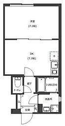 D-STYLE東武練馬 1DKの間取図画像