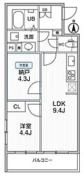 THE PALMS MUSE新江古田 1SLDKの間取図画像