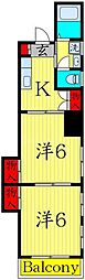 リトルポンド 2Kの間取図画像