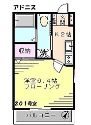 Adonis 1Kの間取図画像