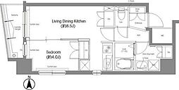 コンフォリア東池袋 1LDKの間取図画像