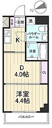 AZEST上板橋3 1DKの間取図画像