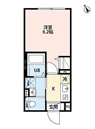 robot home 大塚 1Kの間取図画像
