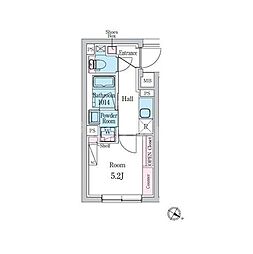 デュオメゾン池袋オヴェスト 1Kの間取図画像