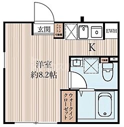 北大塚マンション ワンルームの間取図画像