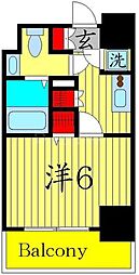 エスパローマ目白 1Kの間取図画像