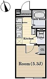 The Residence Nerima 1Kの間取図画像