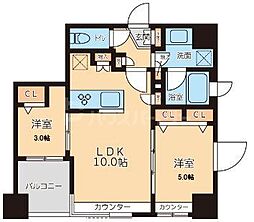 グランカーサ文京千石 2LDKの間取図画像