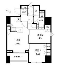 タスキプライムテラス本蓮沼 2LDKの間取図画像