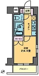 カスタリア要町 1Kの間取図画像