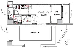 SAKURAAXIS中板橋 1DKの間取図画像