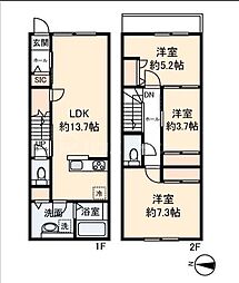 Fleur T 3LDKの間取図画像