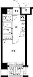 メインステージ巣鴨 1Kの間取図画像