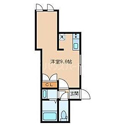 Creer白山 ワンルームの間取図画像