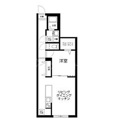 Kakurega桜台 1LDKの間取図画像