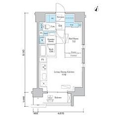 ORSUS板橋本町 13階1LDKの間取り