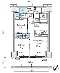 間取図画像 2LDK