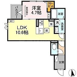 間取図画像 1LDK