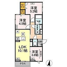 間取図画像 3LDK