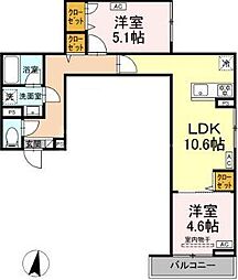 間取図画像 2LDK