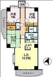 間取図画像 2SLDK
