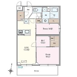 間取図画像 2SLDK