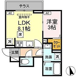 間取図画像 1LDK