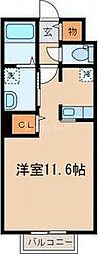 シャテランジュ光が丘2 ワンルームの間取図画像