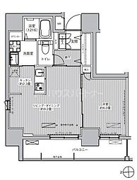 レジェンダリーガーデン赤羽ウエストビュー 1LDKの間取図画像