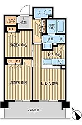 BLESS上池袋 2LDKの間取図画像