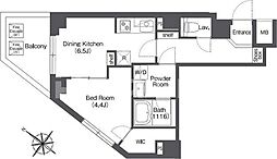 COMFORIA志村坂上 1DKの間取図画像