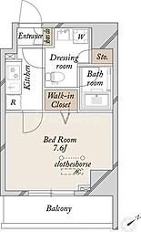 SPコート尾久ノース 1Kの間取図画像